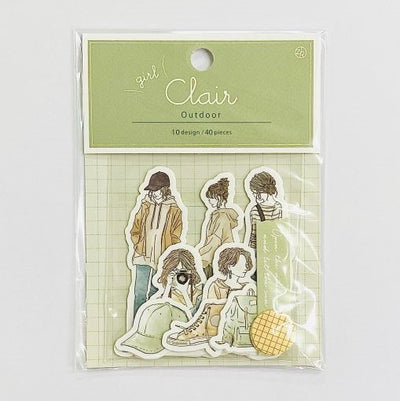Z&K - Pegatinas 40 ud - Outdoor - Clair Girl