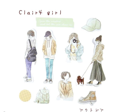 Z&K - Pegatinas 40 ud - Outdoor - Clair Girl
