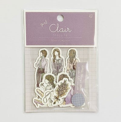 Z&K - Pegatinas 40 ud - Shopping - Clair Girl