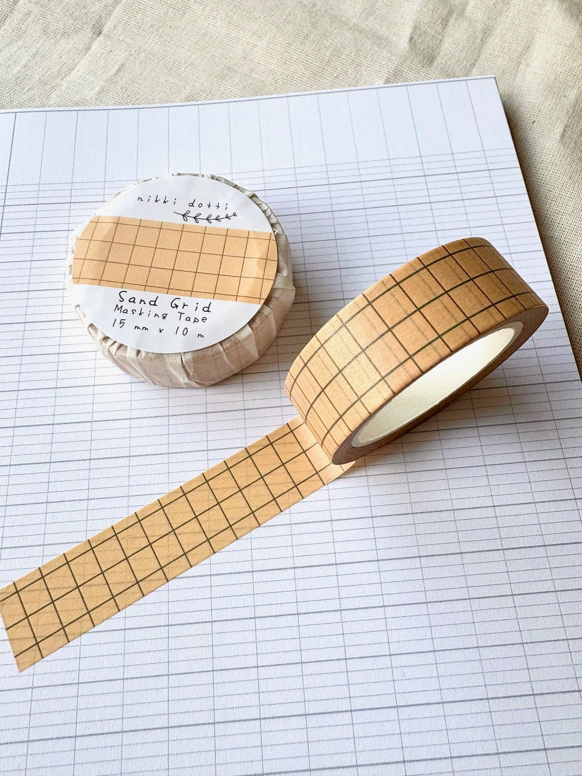 Nikki Dotti - Washi Tape - Sand Grid