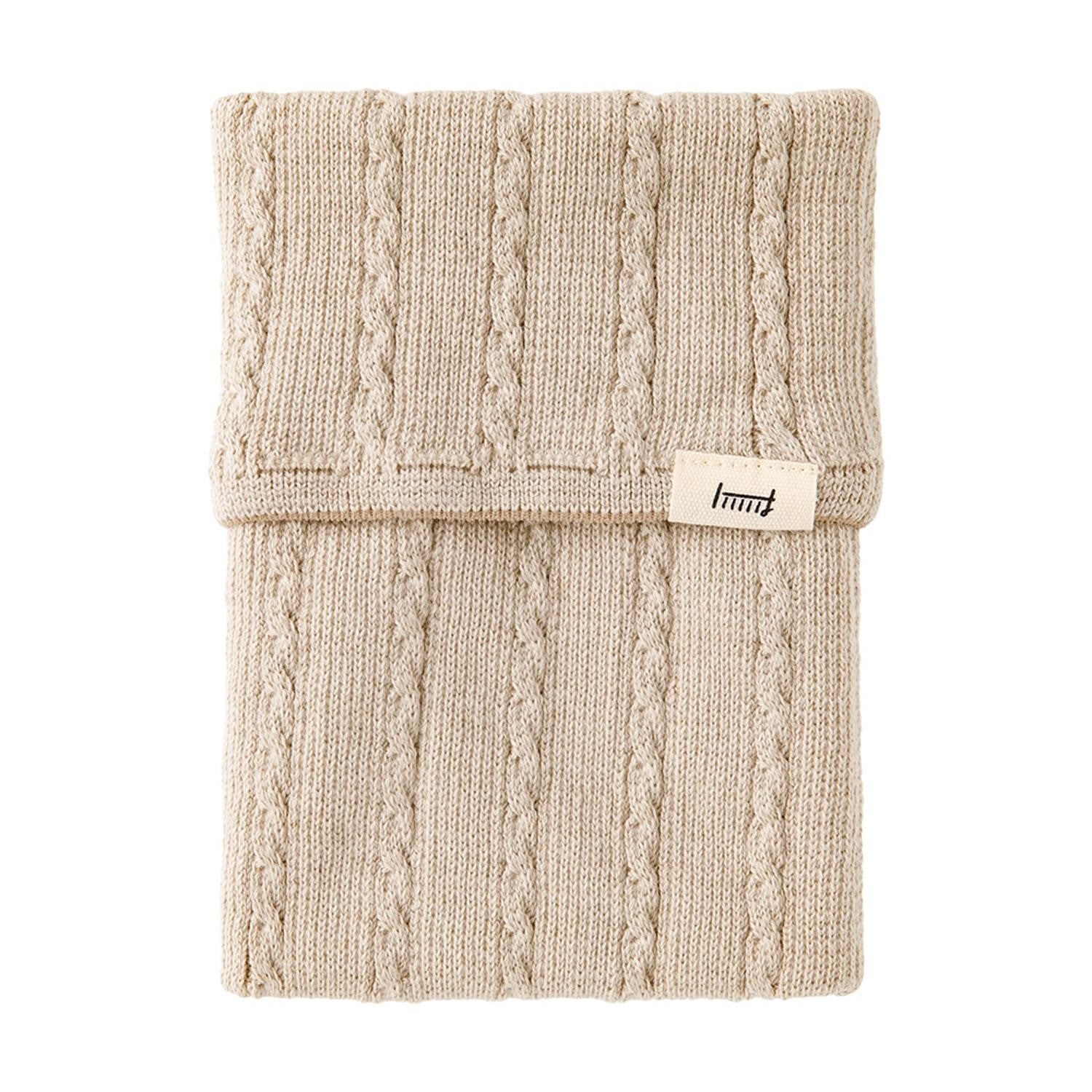 Midori - Estuche de Punto Beige - BookBand with Pockets HARAMAKI