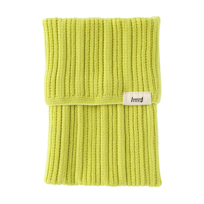 Midori - Estuche de Punto Amarillo Lima - BookBand with Pockets HARAMAKI