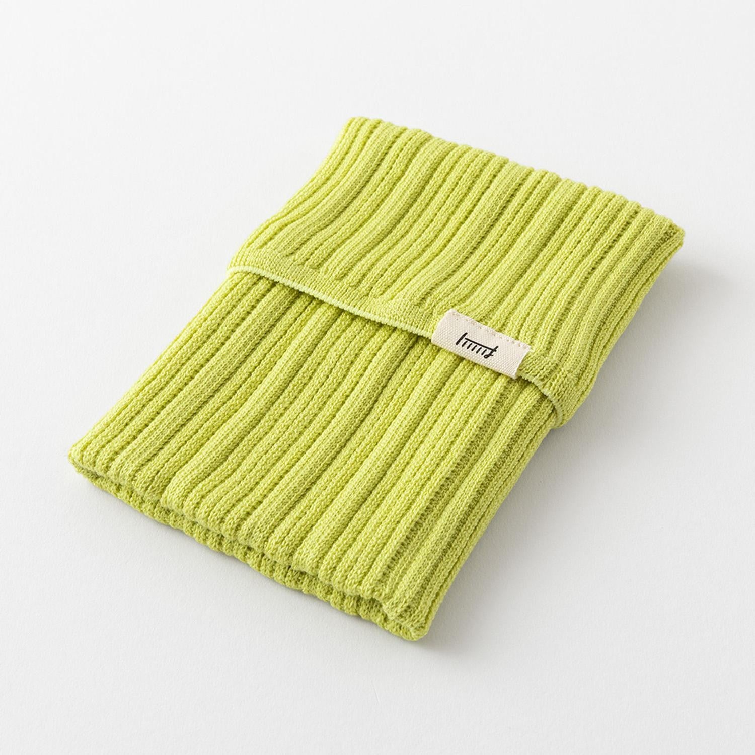 Midori - Estuche de Punto Amarillo Lima - BookBand with Pockets HARAMAKI