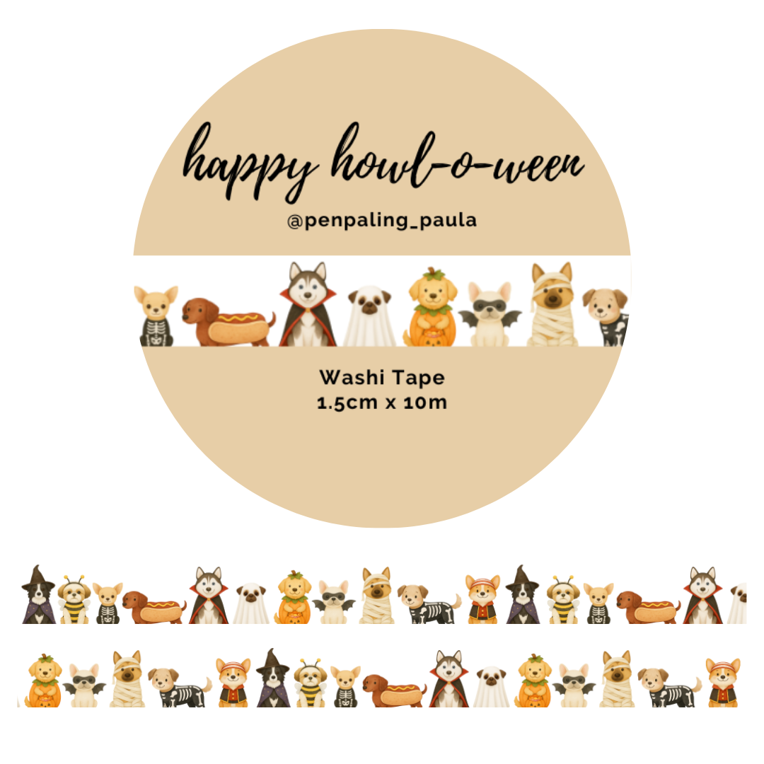 Penpaling Paula - Feliz Howl-o-ween - Cinta Washi