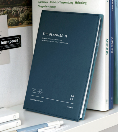 Iconic - Agenda Anual 2027 - Semana Vista A5 - The Planner M - Steel Blue