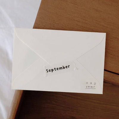 Suatelier - Washi Tape 12mm - Lettering.01