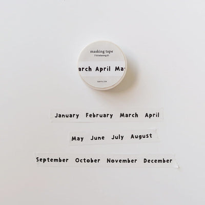 Suatelier - Washi Tape 12mm - Lettering.01
