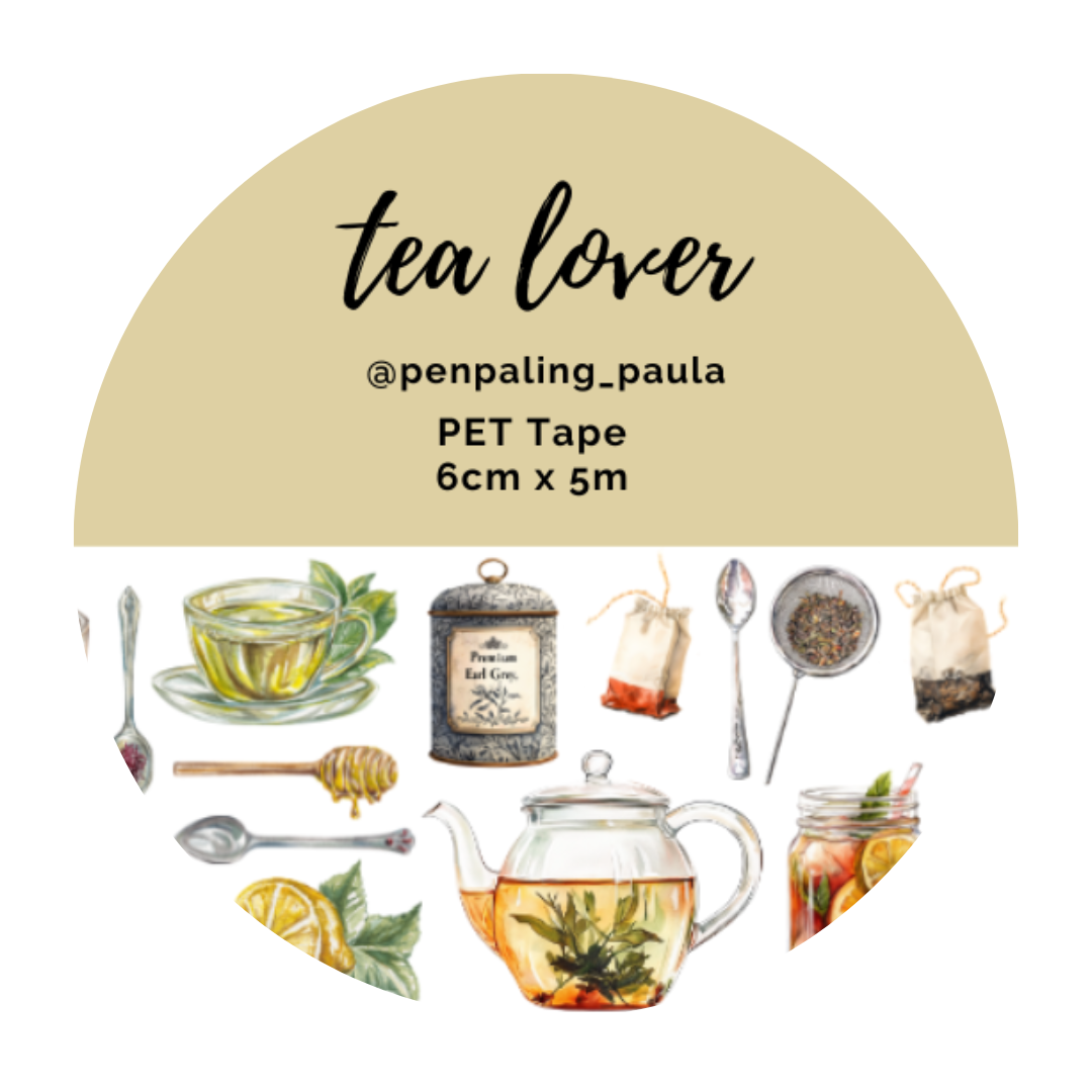 Penpaling Paula - Amante del té - Cinta PET PRE-CORTADA