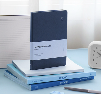 Iconic - Agenda Anual 2027 - Semana Vista - Flow Diary - Navy