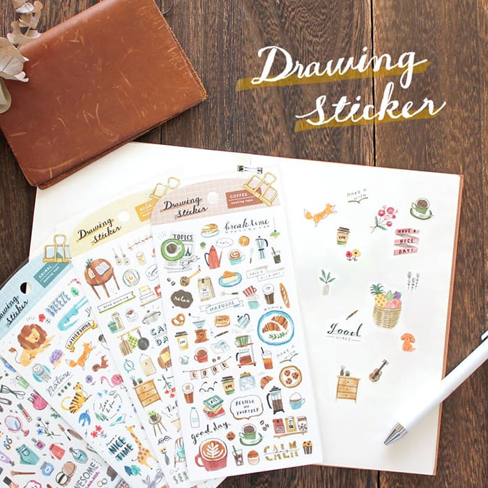 Mind Wave - Pegatinas Drawing Stickers - Fashion