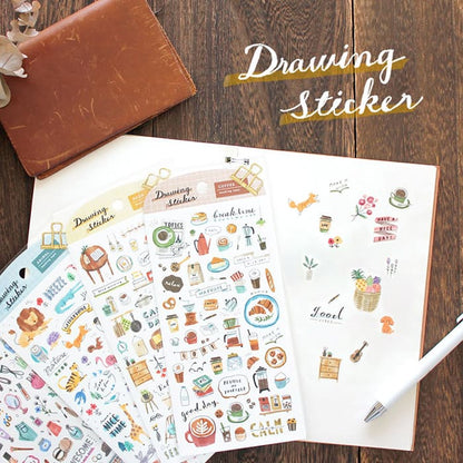 Mind Wave - Pegatinas Drawing Stickers - Marche