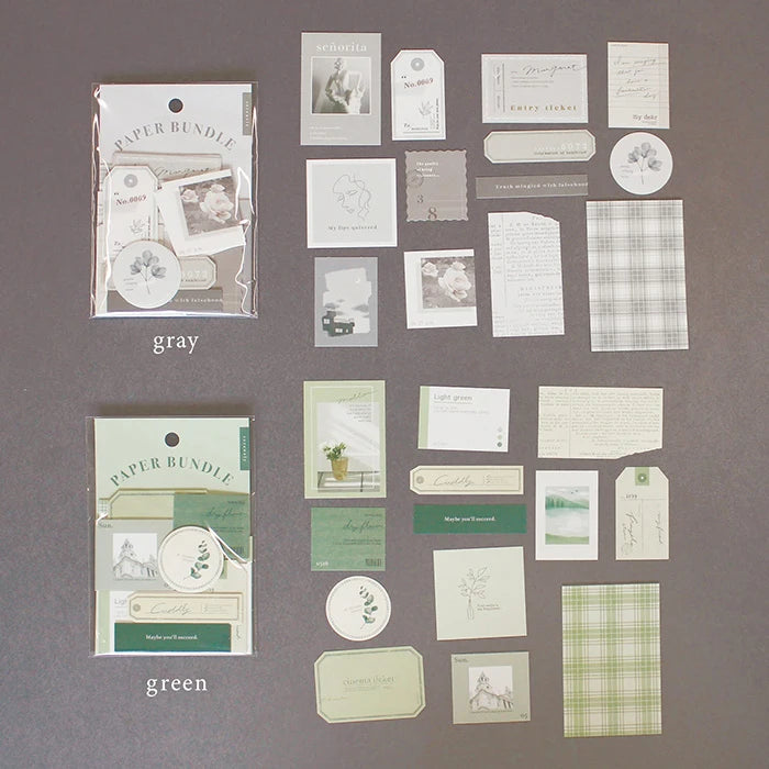 Mind Wave - Pegatinas Paper Bundle - Gray