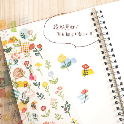 Mind Wave - Pegatinas Hanko Seal - Flowers
