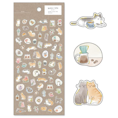 Mind Wave - Pegatinas Quiet Life Mini - Cat