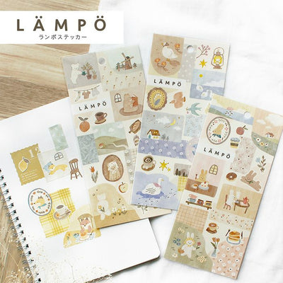 Mind Wave - Pegatinas LAMPO - Fox and rain