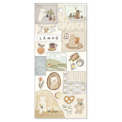 Mind Wave - Pegatinas LAMPO - Bear and Morning