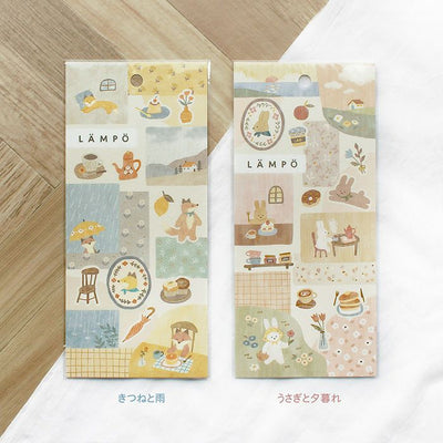 Mind Wave - Pegatinas LAMPO - Fox and rain