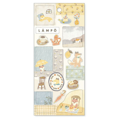 Mind Wave - Pegatinas LAMPO - Fox and rain