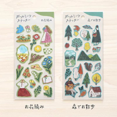 Mind Wave - Pegatinas Girl Meets - Picking Flowers