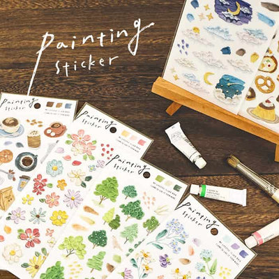Mind Wave - Pegatinas Painting Stickers - Flower Blue
