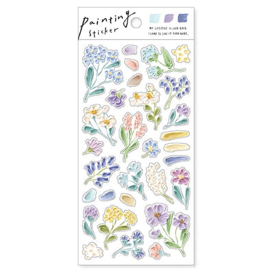 Mind Wave - Pegatinas Painting Stickers - Flower Blue