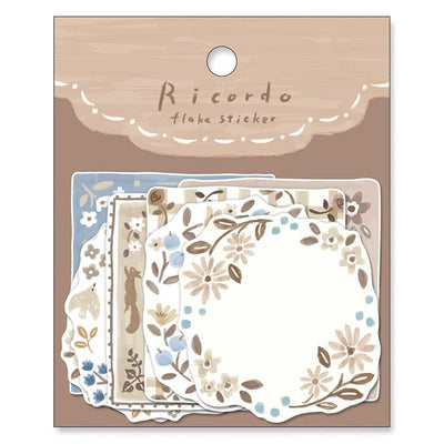 Mind Wave - Pegatinas RICORDO Flake Sticker - Brown