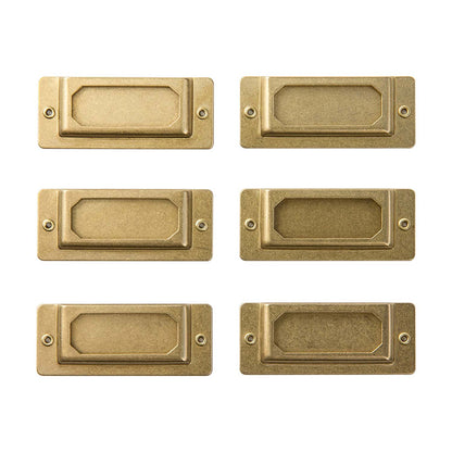Traveler's Company - Placas para Etiquetas - LABEL PLATE