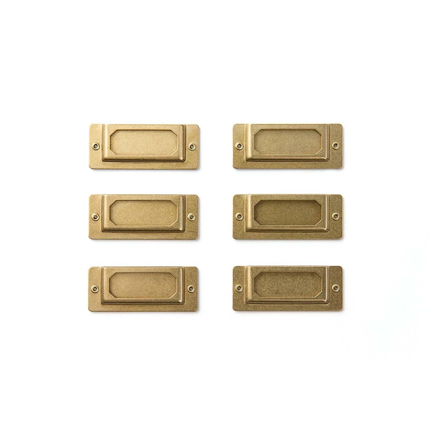 Traveler's Company - Placas para Etiquetas 6 Ud - LABEL PLATE