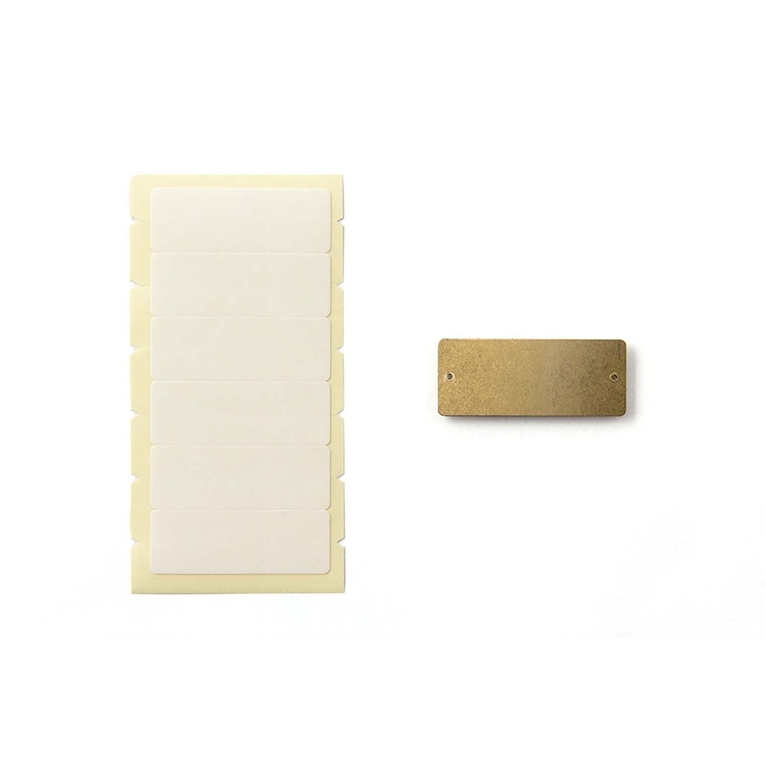 Traveler's Company - Placas para Etiquetas 6 Ud - LABEL PLATE
