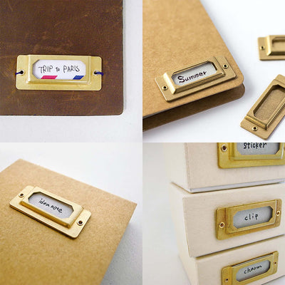 Traveler's Company - Placas para Etiquetas 6 Ud - LABEL PLATE