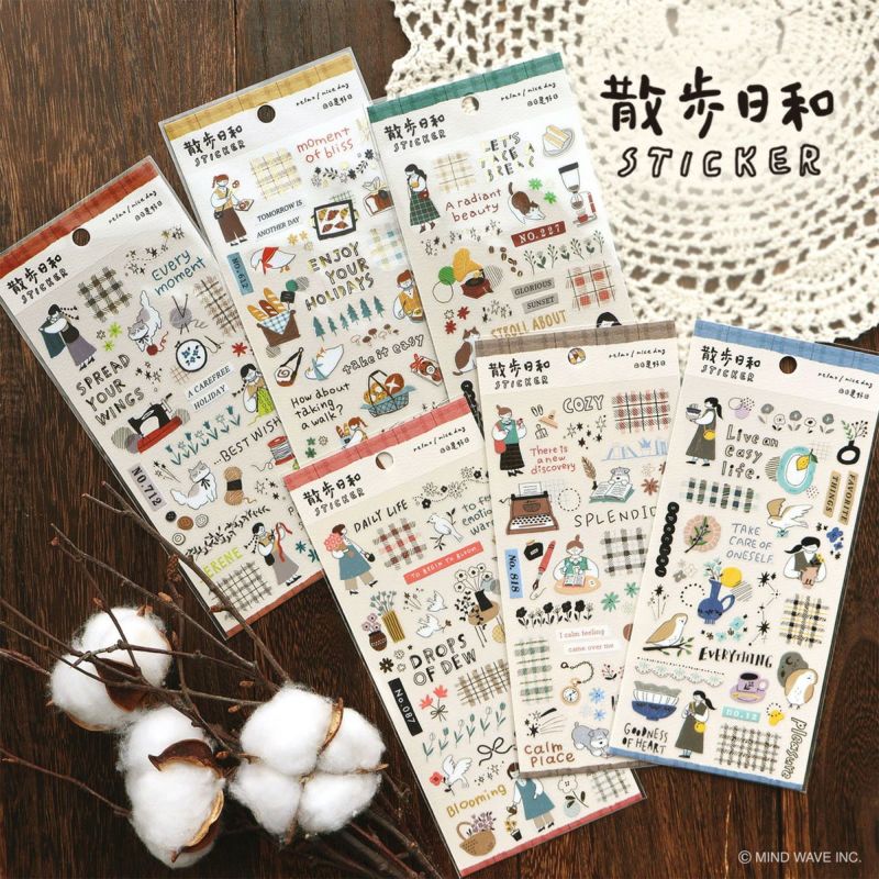 Mind Wave - Pegatinas Good Time to Walk - STATIONERY SHOP