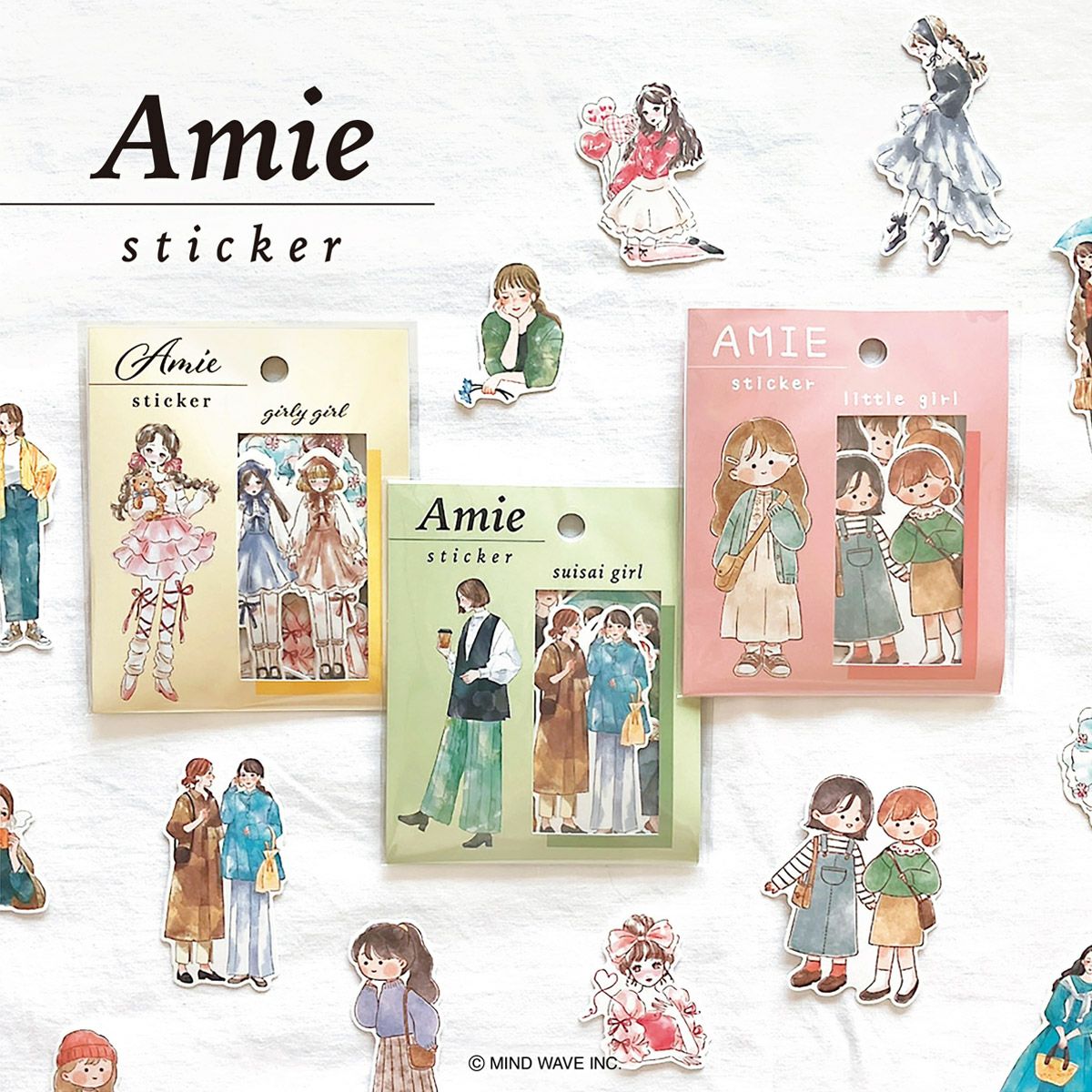 Mind Wave - Pegatinas Amie - Suisai Girl