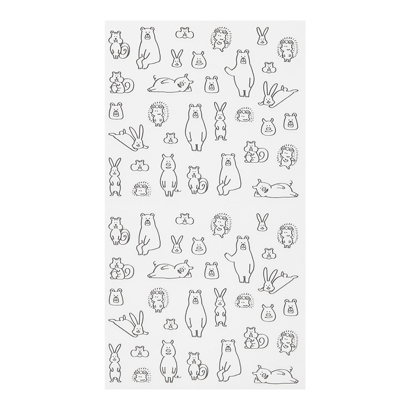 Midori - Pegatinas - Sticker Collection 2555 - Chat Forest Animals