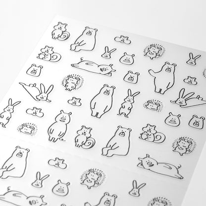 Midori - Pegatinas - Sticker Collection 2555 - Chat Forest Animals