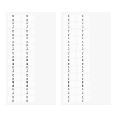 Midori - Set 24 marcapáginas - Chiratto Number Grey