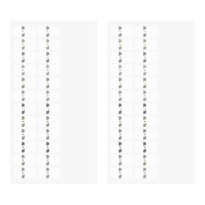 Midori - Set 24 marcapáginas - Chiratto Number Grey