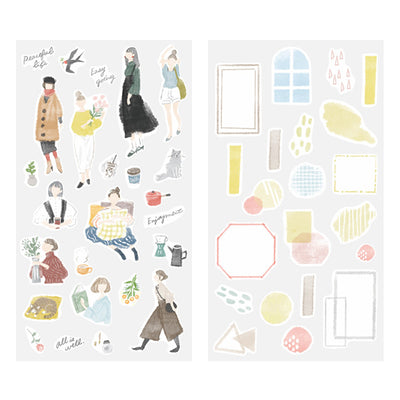 Midori - Pegatinas - 2 hojas Sticker 2637 - Fashion