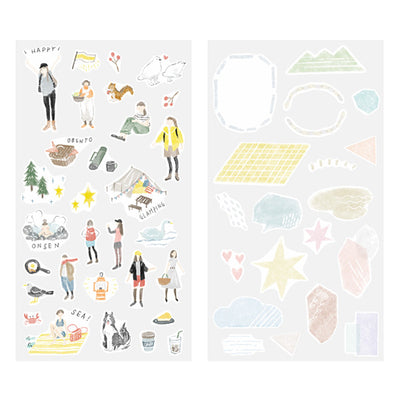 Midori - Pegatinas - 2 hojas Sticker 2638 - GoingOut
