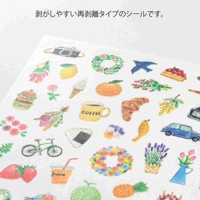 Midori - Pegatinas 1 hoja YURU LOG - Motif