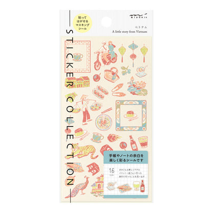 Midori - Pegatinas - Sticker Collection 2718 - Vietnamese Motifs