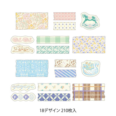 Midori - Pegatinas en rollo YURU LOG - Antique