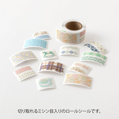 Midori - Pegatinas en rollo YURU LOG - Antique