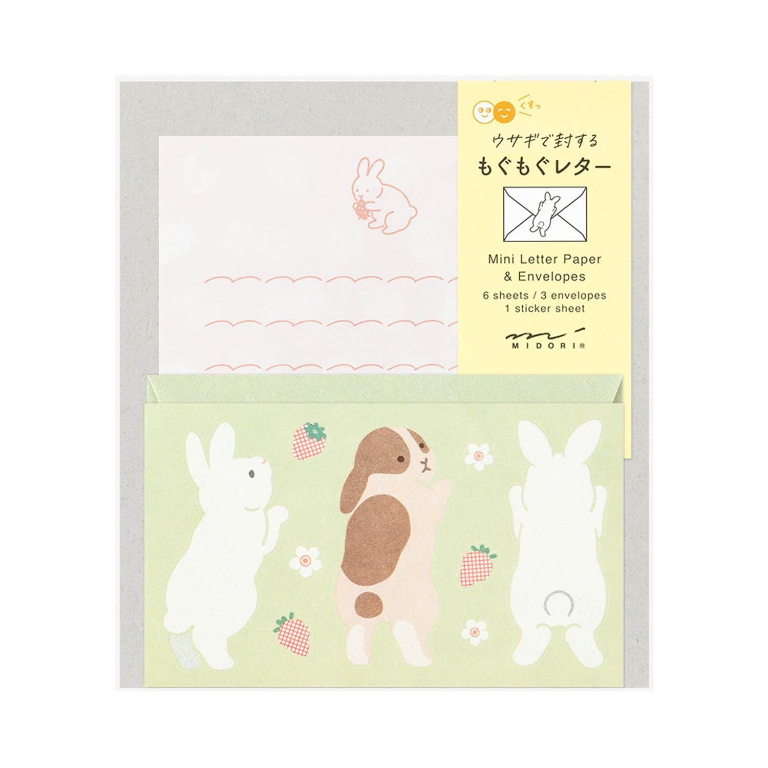 Midori - Set cartas y sobres MINI - Hungry Rabbit