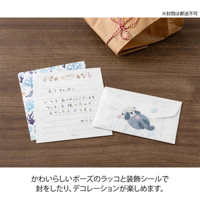 Midori - Set cartas y sobres MINI - Sea Otter