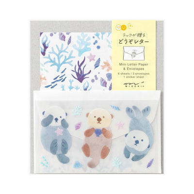 Midori - Set cartas y sobres MINI - Sea Otter