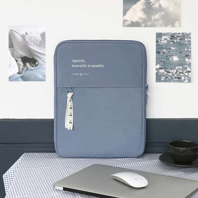 ICONIC - Funda para portátil A4 (13 pulgadas) - Blue - Cottony