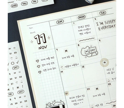 ICONIC - Pegatinas Fechas - 02 Handwriting
