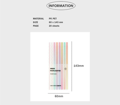 ICONIC - Notas adhesivas - Long Highlighter Summer
