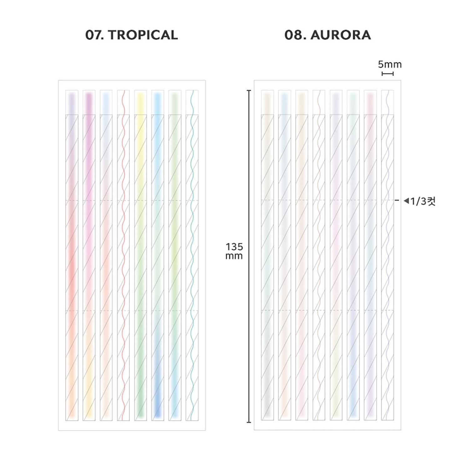 ICONIC - Notas adhesivas - Long Highlighter Tropical