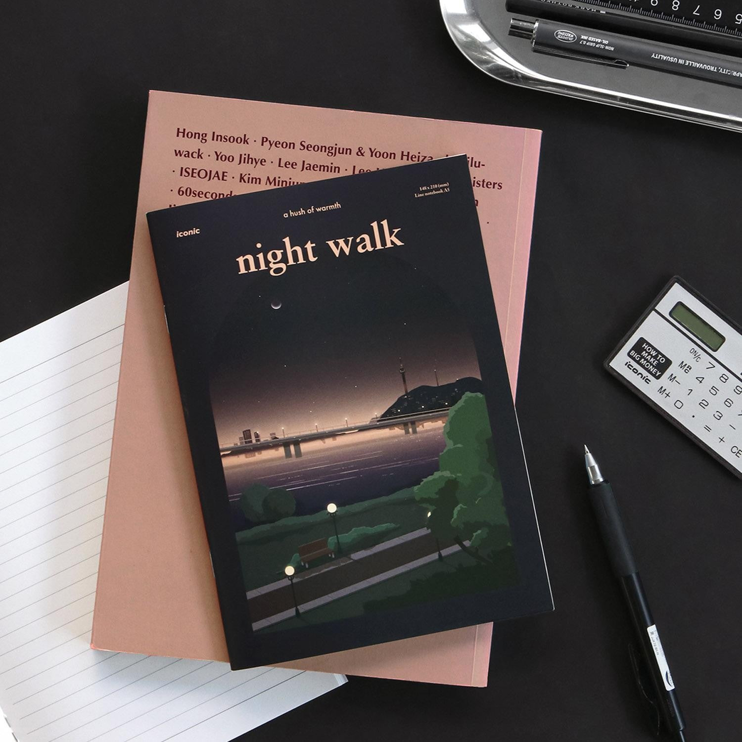 ICONIC - Cuaderno Rayas A5 - Night Walk - Ilsangjip
